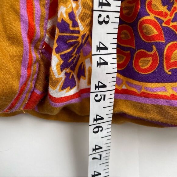 Rachel Zoe Women's Floral Kimono Robe Size S Mustard Boho Chic - Picture 9 of 9